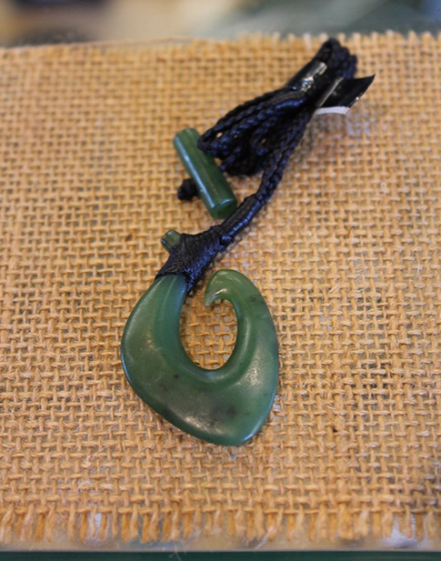 Jade Fish Hook Pendant