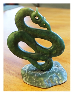 Carved Sculpture - Traditional Jade, Hokitika NZ