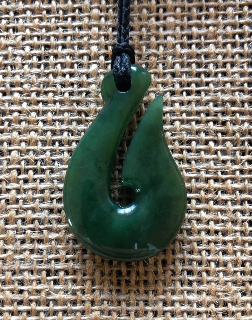 Hei Matau (Fish Hook) - Traditional Jade