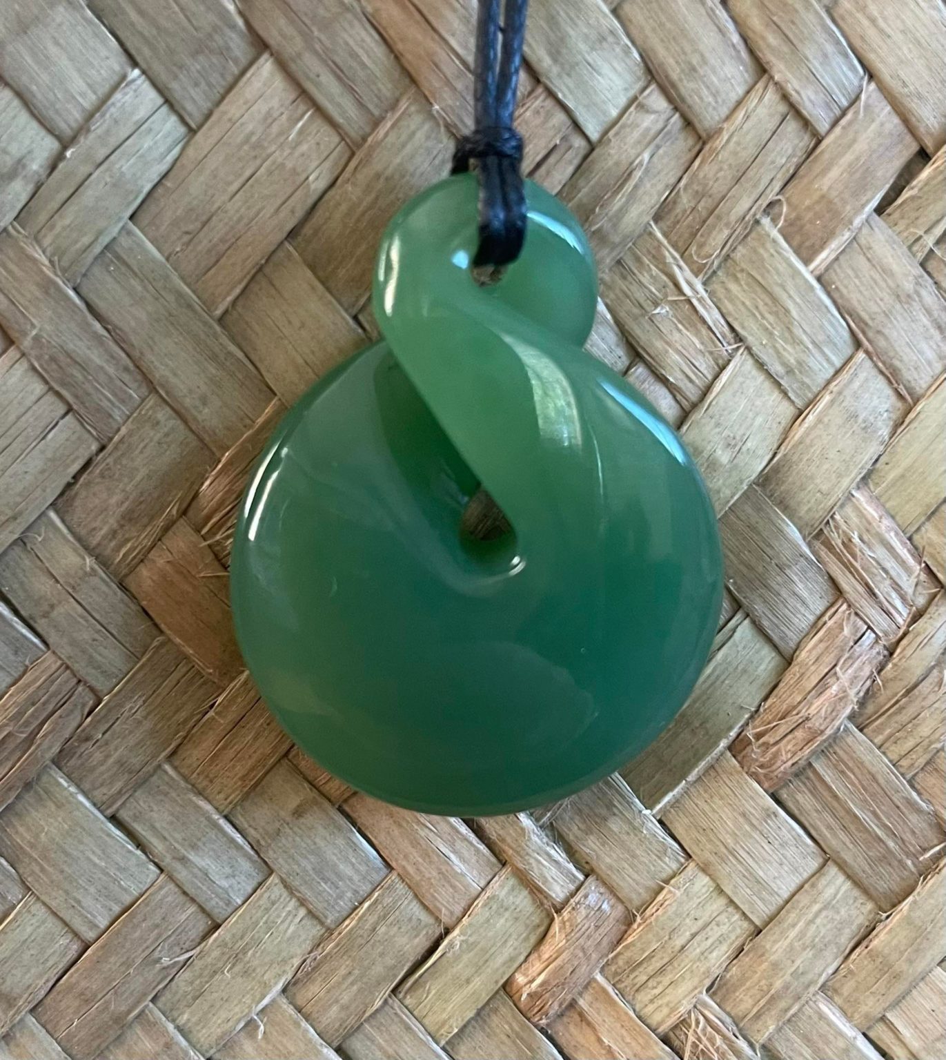 Twist Pendant - Traditional Jade