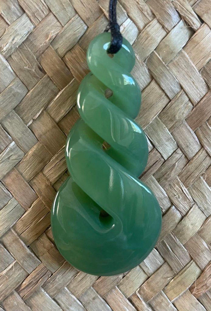 Twist Pendant - Traditional Jade